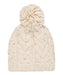ROXY ウィメンズ WINTER BEANIE ケーブル編みビーニー ポンポン 【25-26SNOWモデル】 WCF0 / F