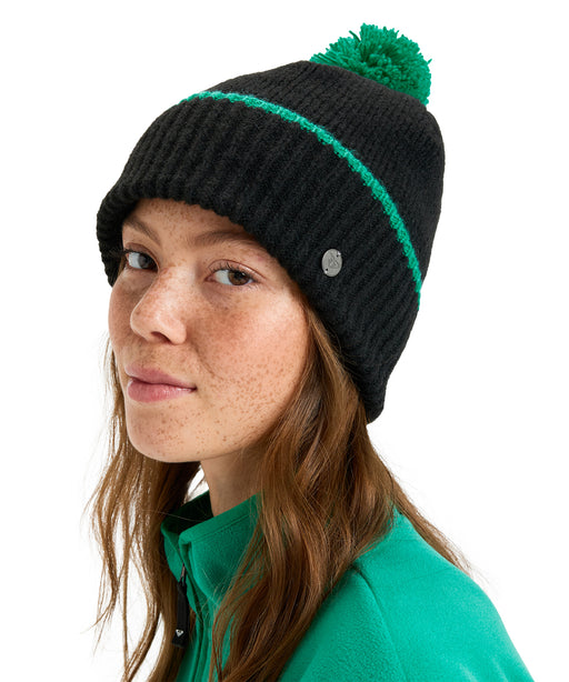 SKYLRK BEANIE ビーニー GREEEN グリーン ROXY ウィメンズ PEAK CHIC BEANIE ビーニー ダブルレイヤー ウール混