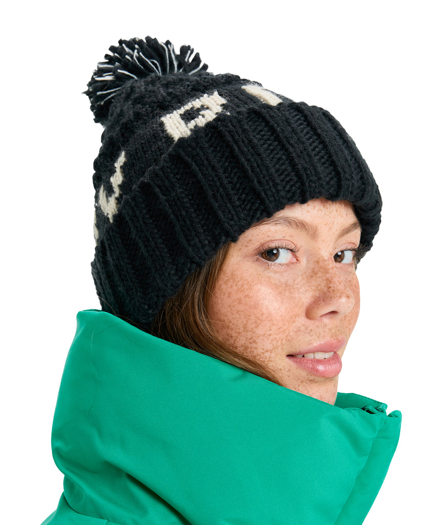 ROXY ウィメンズ TONIC BEANIE ビーニー ジャガードROXYロゴ 【25