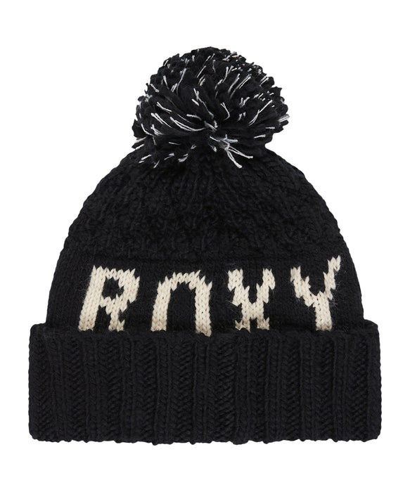 ROXY ウィメンズ TONIC BEANIE ビーニー ジャガードROXYロゴ 【25-26SNOWモデル】 KVJ0 / F