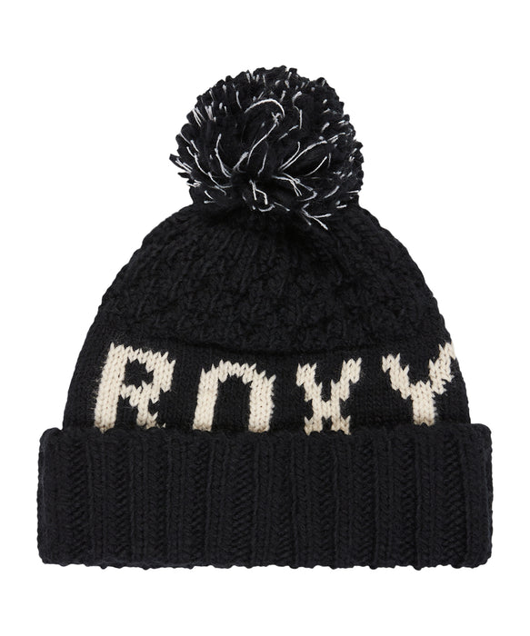 ROXY ウィメンズ TONIC BEANIE ビーニー ジャガードROXYロゴ 【25-26SNOWモデル】 KVJ0 / F