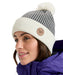 ROXY ウィメンズ ICEVALLEY BEANIE ビーニー 千鳥格子 ポンポン【25-26SNOWモデル】 KVJ0 / F