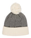 ROXY ウィメンズ ICEVALLEY BEANIE ビーニー 千鳥格子 ポンポン【25-26SNOWモデル】 KVJ0 / F