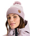 ROXY ウィメンズ ICEVALLEY BEANIE ビーニー 千鳥格子 ポンポン【25-26SNOWモデル】 PJQ0 / F