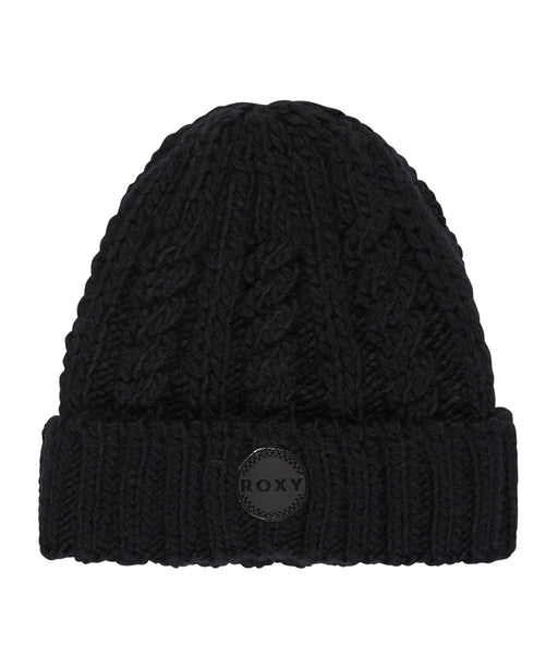 ROXY ウィメンズ TRAM BEANIE  ケーブルニットビーニー 【25-26SNOWモデル】 KVJ0 / F
