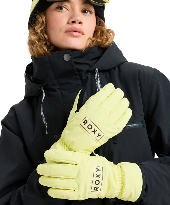 ROXY ウィメンズ FRESHFIELD GLOVES スノーグローブ 手袋 タッチパネル対応 アジャスター付き 【25-26SNOWモデル】 YFK0 / S