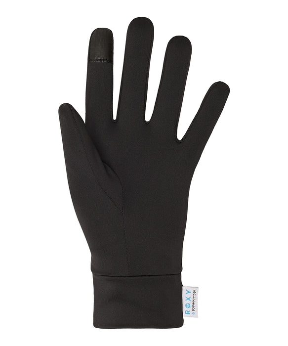 ROXY ウィメンズ HYDROSMART LINER GLOVES スノーグローブ 手袋 タッチパネル対応 【25-26SNOWモデル】 KVJ0 / S