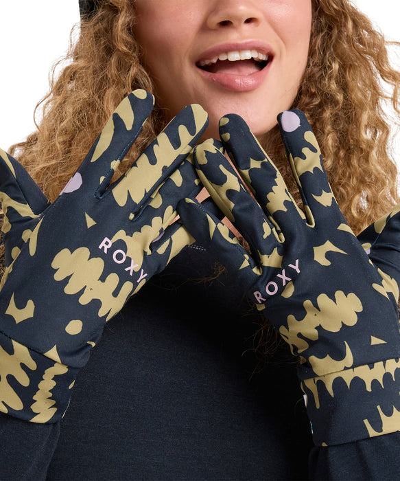 ROXY ウィメンズ HYDROSMART LINER GLOVES スノーグローブ 手袋 タッチパネル対応 【25-26SNOWモデル】 TMG1 / S