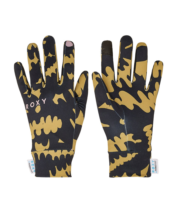 ROXY ウィメンズ HYDROSMART LINER GLOVES スノーグローブ 手袋 タッチパネル対応 【25-26SNOWモデル】 TMG1 / S
