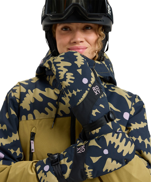 ROXY ウィメンズ ROXY JETTY MITT スノーグローブ 手袋 10000mm撥水・防水 【25-26SNOWモデル】 TMG1 / S