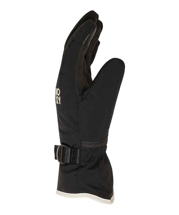 ROXY ウィメンズ ROXY JETTY SOLID GLOVES スノーグローブ 手袋 10000mm撥水・防水 タッチパネル対応 【25-26SNOWモデル】 KVJ0 / S
