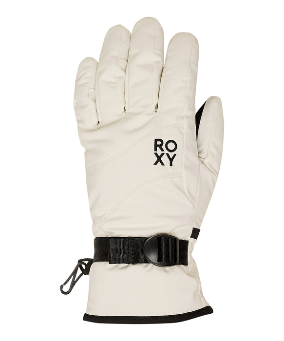 ROXY ウィメンズ ROXY JETTY SOLID GLOVES スノーグローブ 手袋 10000mm撥水・防水 タッチパネル対応 【25-26SNOWモデル】 WCF0 / S