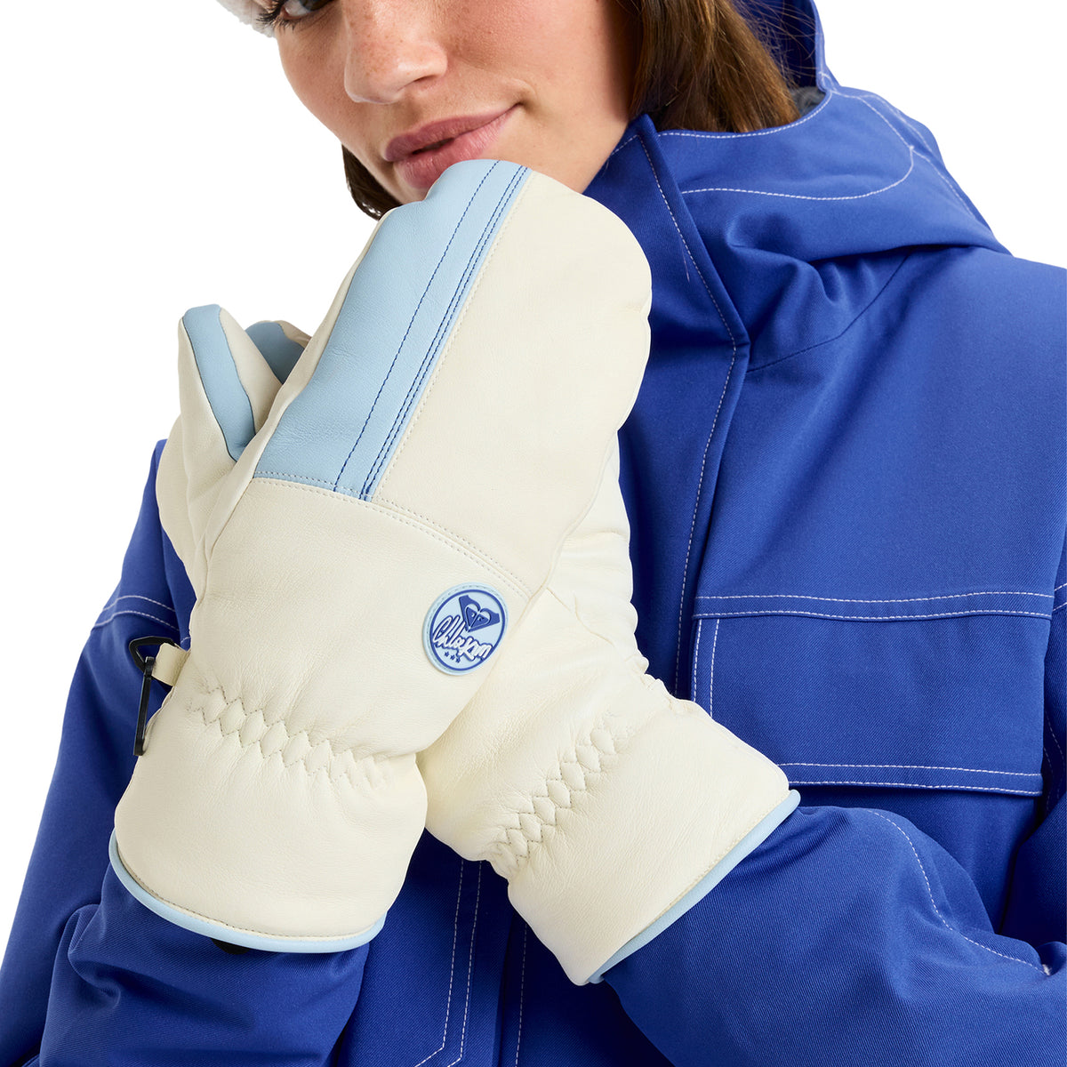 ROXY ウィメンズ CHLOE KIM LEATHER MITT スノーグローブ 手袋 撥水