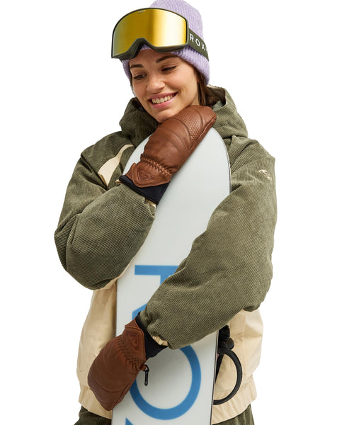 ROXY ウィメンズ MOONSHINE LEATHER MITT スノーグローブ 【26-27SNOW
