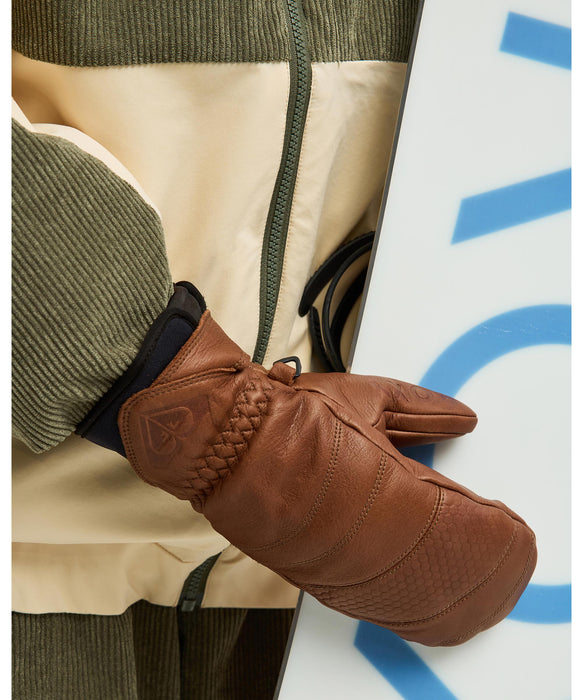 ROXY ウィメンズ MOONSHINE LEATHER MITT スノーグローブ 【26-27SNOWモデル】 CMJ0 / L