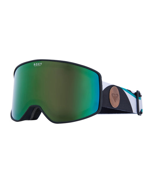 ROXY ウィメンズ STORM PEAK CHIC AF スノーゴーグル アジアンフィット 平面レンズ ミディアムサイズ【25-26SNOWモデル】 KVJ4 / F