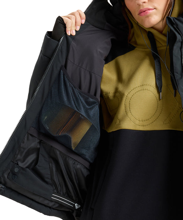 ROXY ウィメンズ ALOFTED PUFFY JK スノージャケット 軽量・保温 大きめフード【25-26SNOWモデル】 KVJ0 / XS