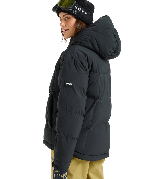 ROXY ウィメンズ ALOFTED PUFFY JK スノージャケット 軽量・保温 大きめフード【25-26SNOWモデル】 KVJ0 / XS
