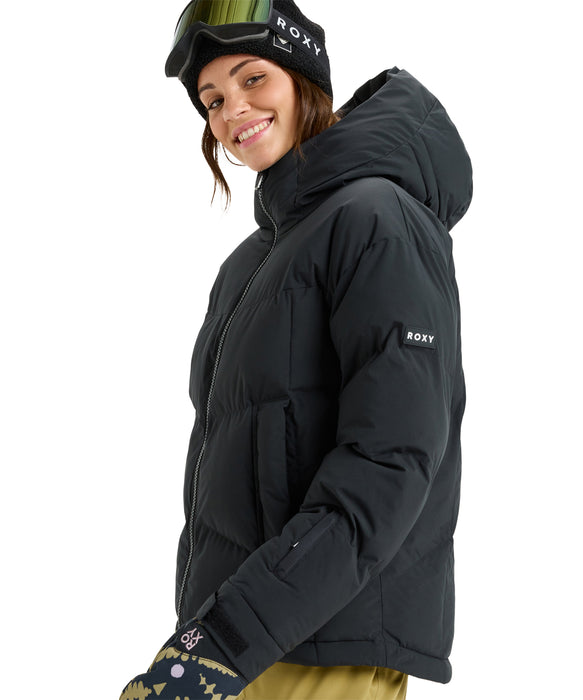 ROXY ウィメンズ ALOFTED PUFFY JK スノージャケット 軽量・保温 大きめフード【25-26SNOWモデル】 KVJ0 / XS