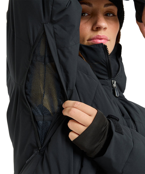 ROXY ウィメンズ ALOFTED PUFFY JK スノージャケット 軽量・保温 大きめフード【25-26SNOWモデル】 KVJ0 / XS