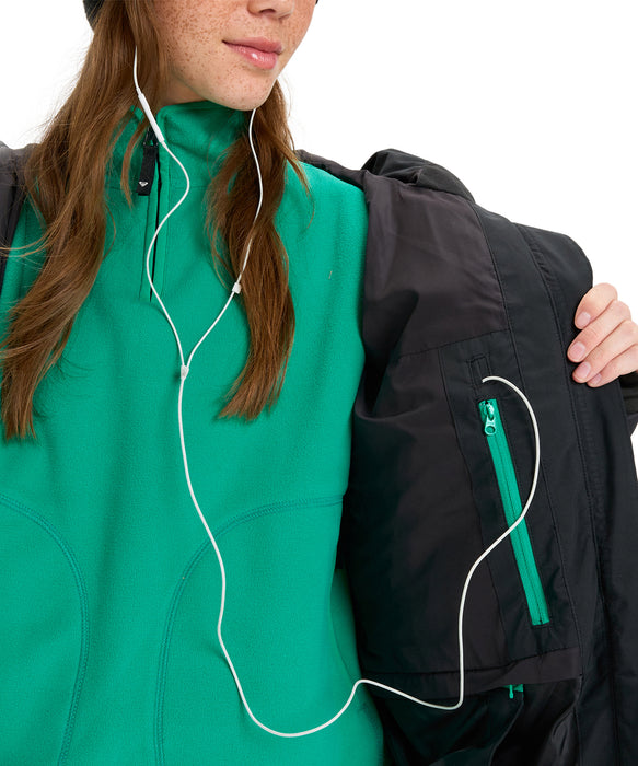 ROXY ウィメンズ ALOFTED PUFFY JK スノージャケット 軽量・保温 大きめフード【25-26SNOWモデル】 KVJ4 / XS