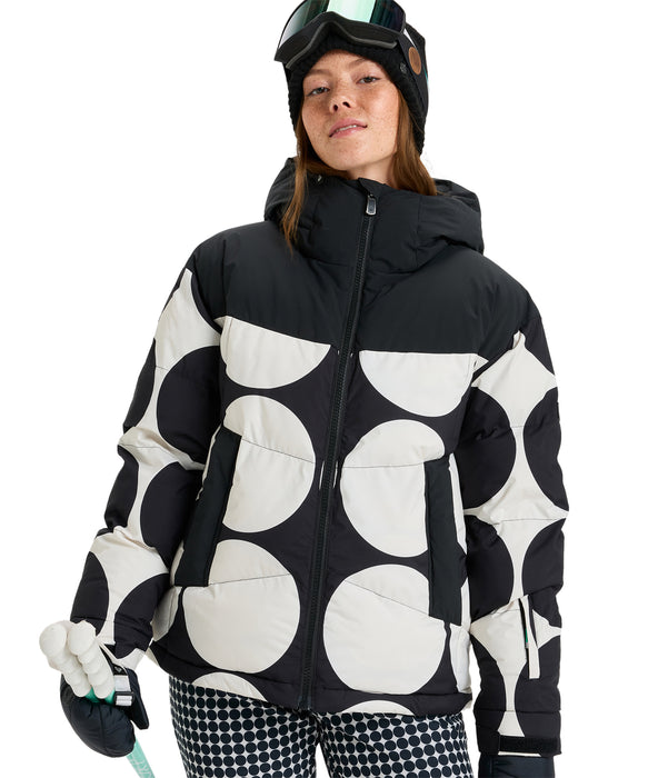 ROXY ウィメンズ ALOFTED PUFFY JK スノージャケット 軽量・保温 大きめフード【25-26SNOWモデル】 KVJ4 / XS