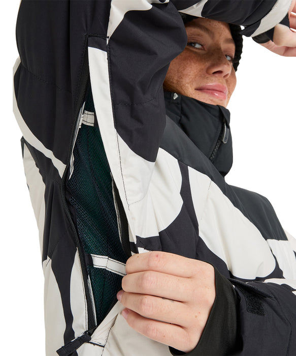 ROXY ウィメンズ ALOFTED PUFFY JK スノージャケット 軽量・保温 大きめフード【25-26SNOWモデル】 KVJ4 / XS