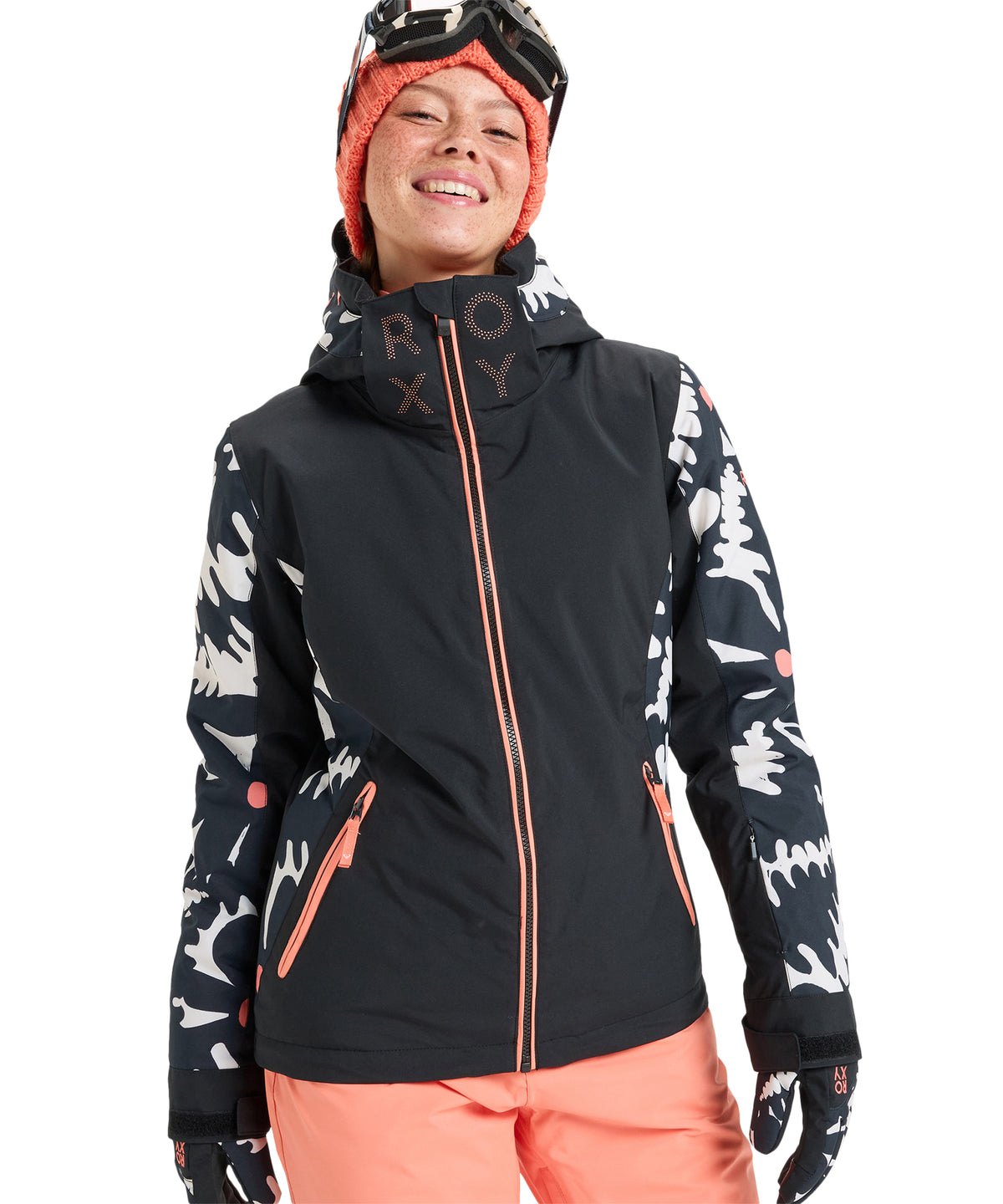 ROXY ウィメンズ FREE JET JK スノージャケット スリムフィット 保湿