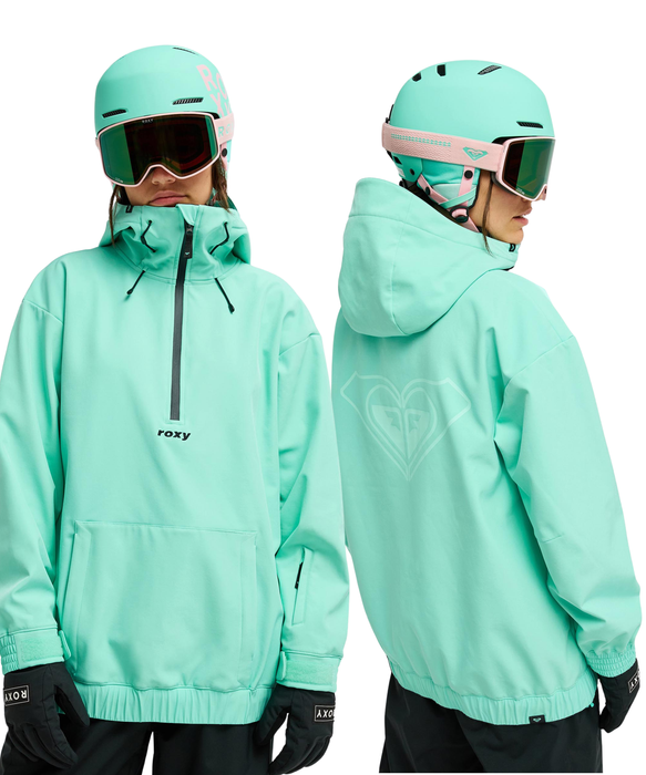 ROXY FROSTBLISS SOFTSHELL OVERHEAD スノージャケット リラックスフィット ストレッチ素材 【26-27SNOWモデル】