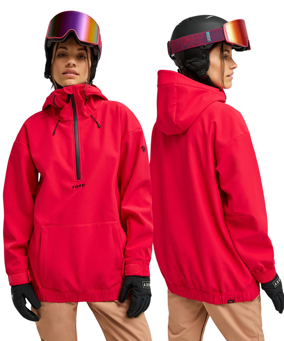 ROXY FROSTBLISS SOFTSHELL OVERHEAD スノージャケット リラックスフィット ストレッチ素材 【26-27SNOWモデル】