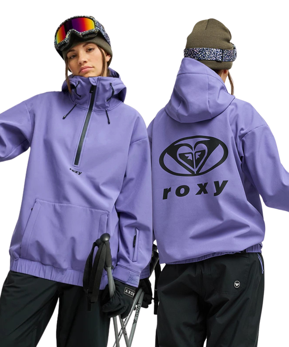 ROXY FROSTBLISS SOFTSHELL OVERHEAD スノージャケット リラックスフィット ストレッチ素材 【26-27SNOWモデル】