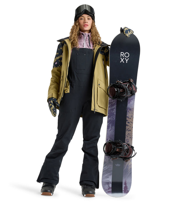 ROXY ウィメンズ RIDEOUT BIB PT ビブパンツ つなぎ ワンピース スノーパンツ サイドファスナー付き【25-26SNOWモデル】 KVJ0 / XS