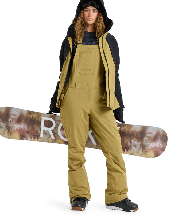 ROXY ウィメンズ RIDEOUT BIB PT ビブパンツ つなぎ ワンピース スノーパンツ サイドファスナー付き【25-26SNOWモデル】 TMG0 / XS