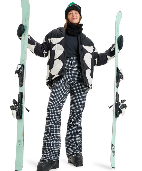 ROXY ウィメンズ RISING HIGH PT スノーパンツ スキニー ハイウエスト【25-26SNOWモデル】 WCF3 / XS