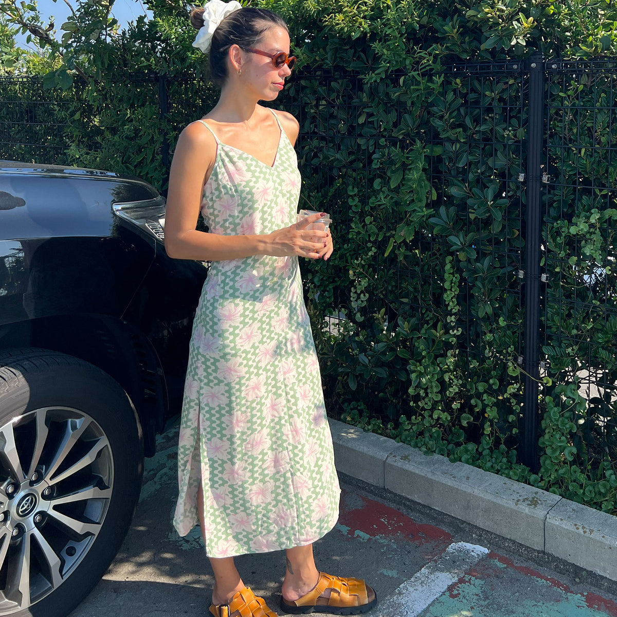 OUTLET】Roxy STAY SUNNY SLIP DRESS ウィメンズ ロングワンピース