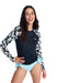 ROXY ウィメンズ LS LYCRA 長袖ラッシュガード 【2026年春夏モデル】 KVJ2 / M