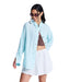 ROXY ウィメンズ MORNING SHINE STRIPE 長袖シャツ 【2026年春夏モデル】 WBS3 / M