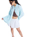 ROXY ウィメンズ MORNING SHINE STRIPE 長袖シャツ 【2026年春夏モデル】 WBS3 / M
