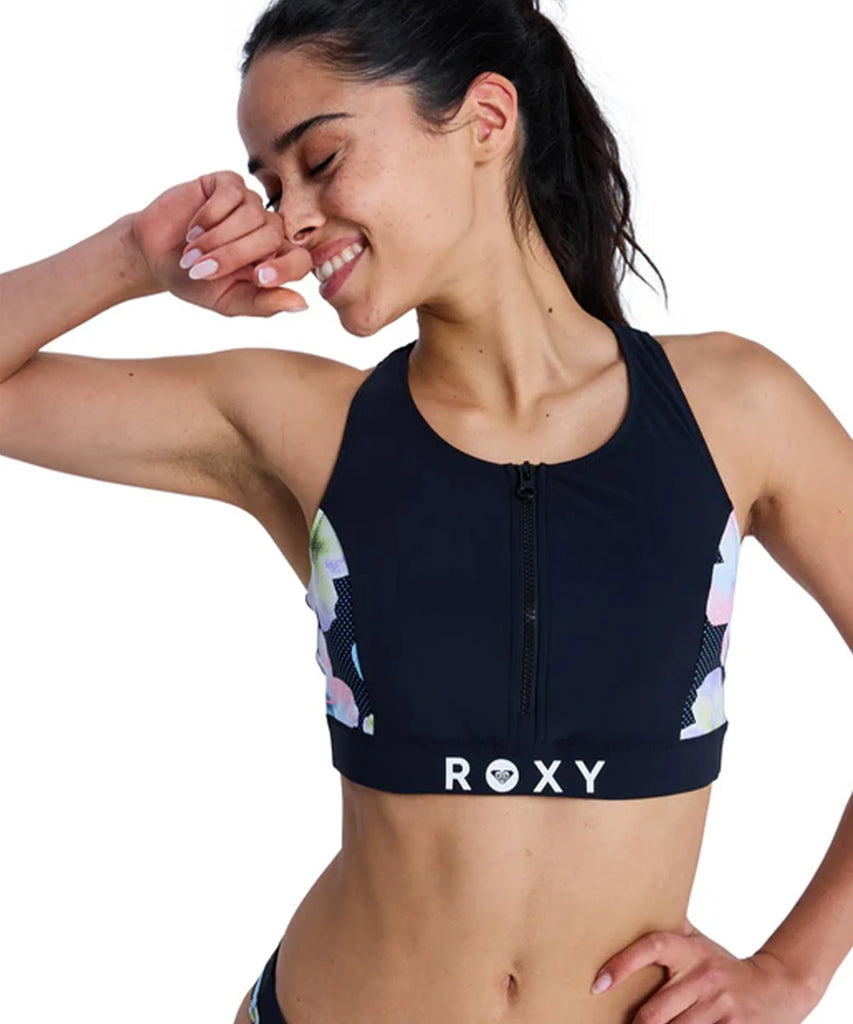 【新品タグ付 定価14850円✨ROXY2026 フィットネス セパレート水着 ROXY FITNESS ROXY ACTIVE CROP TOP ビキニ トップ 水着 【2026年春夏