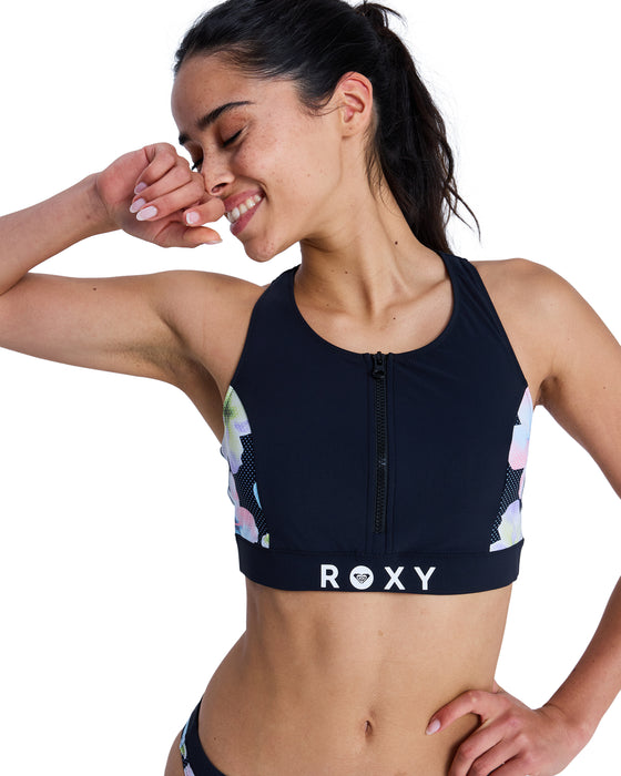 送料無料 新品 ROXY STORM JK＆ HOLIC PTS ROXY ウィメンズ FITNESS ROXY ACTIVE CROP TOP 水着 【2026年春夏モデル】