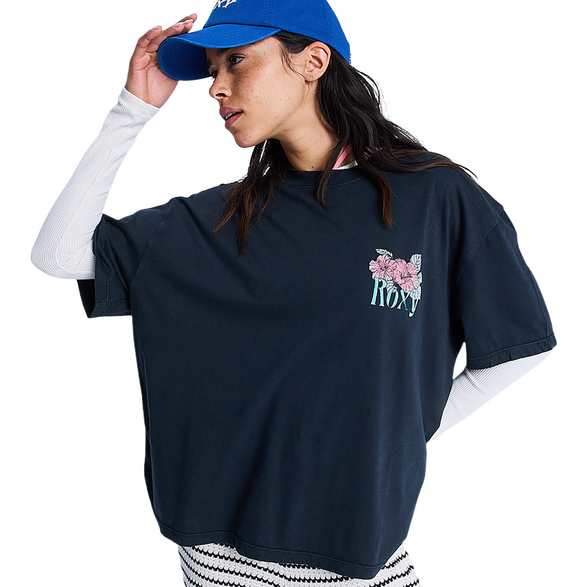ROXY TALLOVERSIZE WASHED ウォッシュ加工 Tシャツ 【2026年春夏モデル】