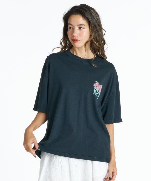 ROXY TALLOVERSIZE WASHED ウォッシュ加工 Tシャツ 【2026年春夏モデル】