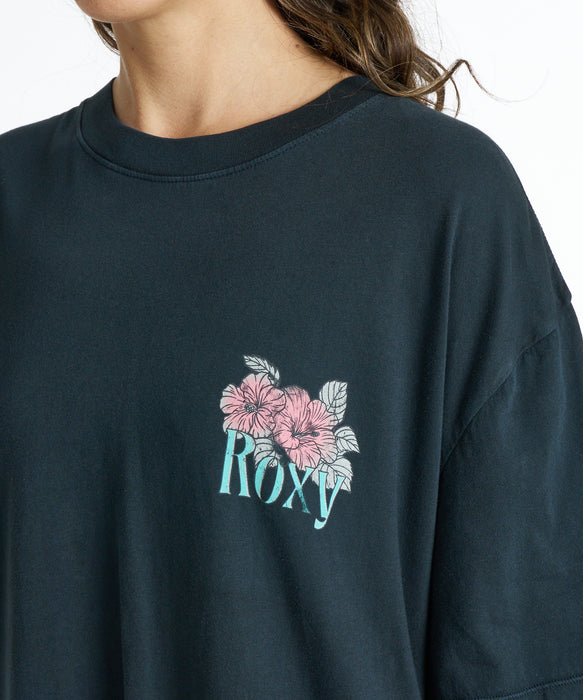 ROXY TALLOVERSIZE WASHED ウォッシュ加工 Tシャツ 【2026年春夏モデル】