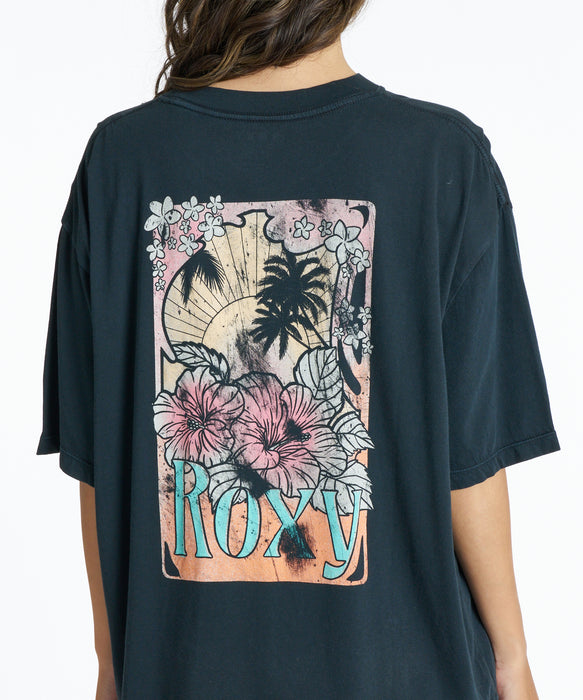 ROXY TALLOVERSIZE WASHED ウォッシュ加工 Tシャツ 【2026年春夏モデル】
