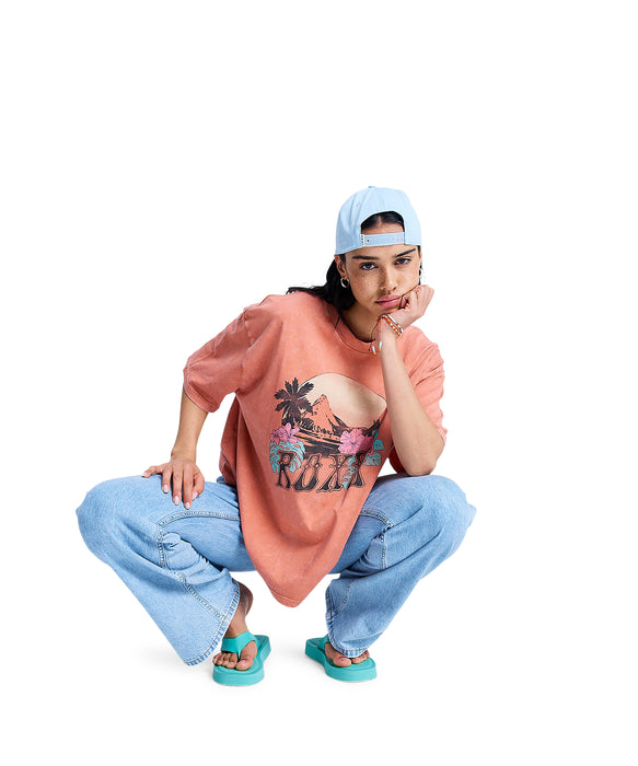 ROXY ウィメンズ TALLOVERSIZE WASHED Tシャツ 【2026年春夏モデル】 MLN0 / M