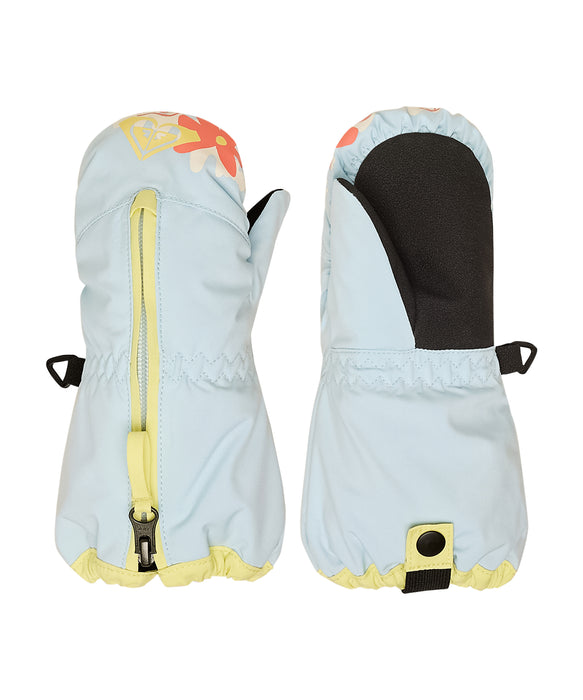 ROXY キッズ SNOWS UP MITT スノーグローブ 手袋 フロントファスナー 【25-26SNOWモデル】 BZM0 / S