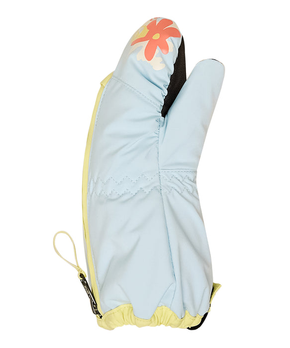 ROXY キッズ SNOWS UP MITT スノーグローブ 手袋 フロントファスナー 【25-26SNOWモデル】 BZM0 / S