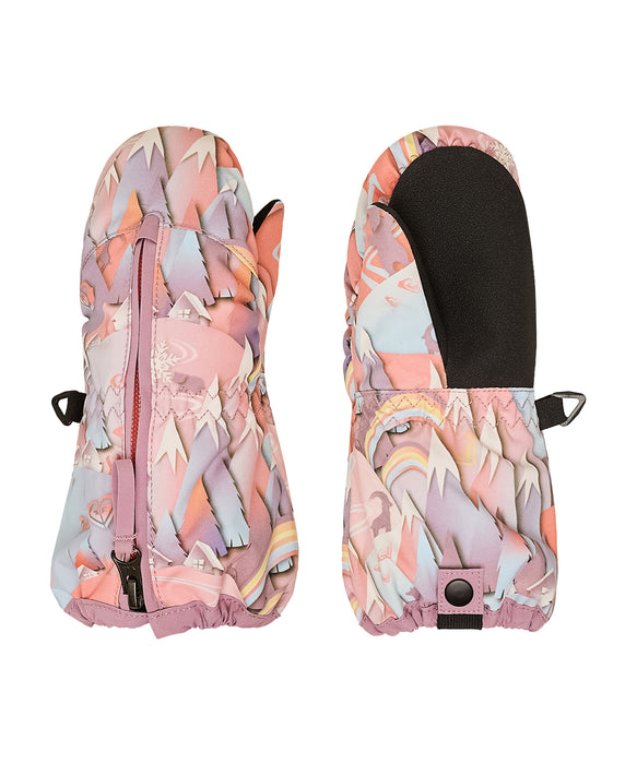 ROXY キッズ SNOWS UP MITT スノーグローブ 手袋 フロントファスナー 【25-26SNOWモデル】 NKN2 / S