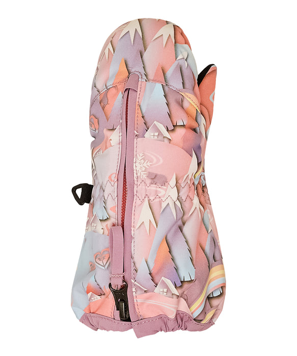 ROXY キッズ SNOWS UP MITT スノーグローブ 手袋 フロントファスナー 【25-26SNOWモデル】 NKN2 / S