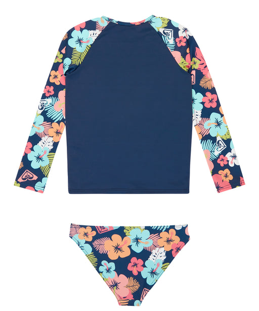 ROXY babykiy コラボ ビキニ 上下セット フラワー 水着 オフショル ROXY キッズ MORNING FLOWER LYCRA SET 水着 セット【2026年春夏モデル】